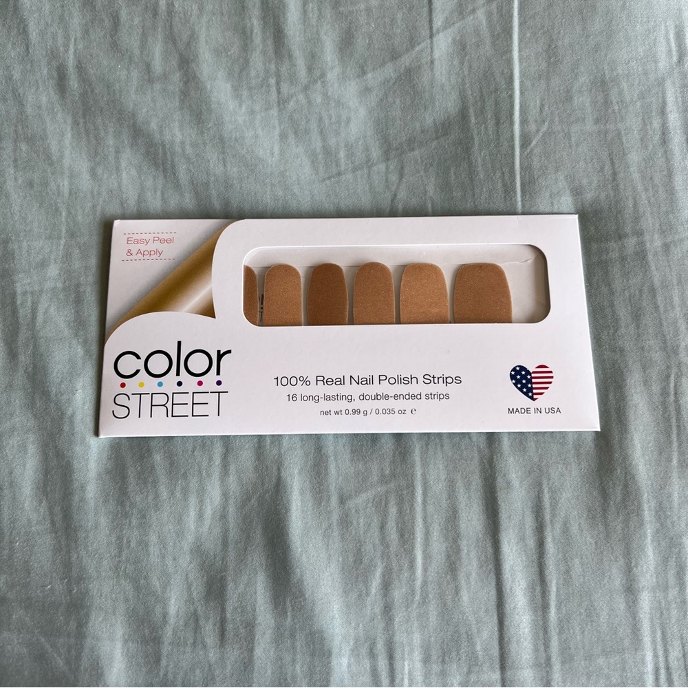 *Retired* Color Street: Penny Lane | Copper Metallic Gold Shimmer Party Peach - Picture 3 of 15